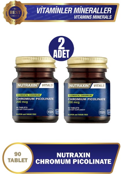 Nutraxin Chromium Picolinate 90 Kapsül 2 Adet
