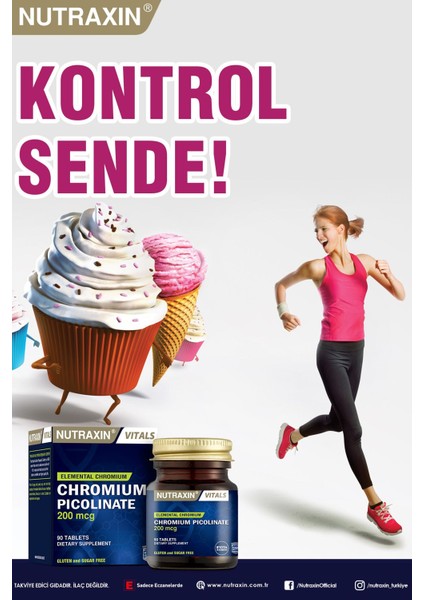 Nutraxin Chromium Picolinate 90 Kapsül 2 Adet fırsatları