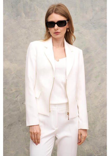 Mono Yaka-Fermuarlı Ceket fırsatları