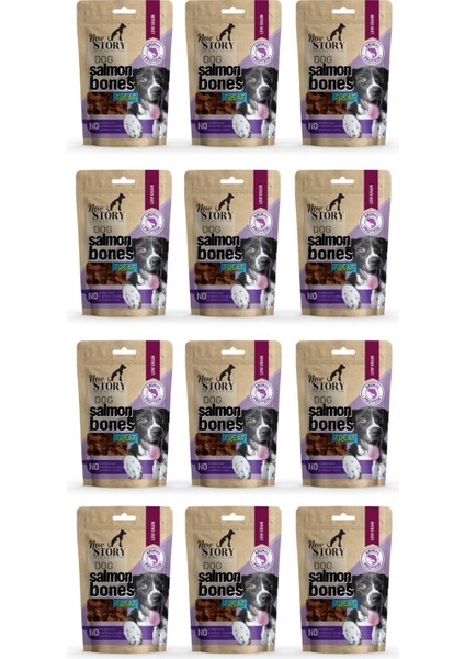 Dog Salmon Bones 12X80GR. Somonlu, Köpek Ödül Maması