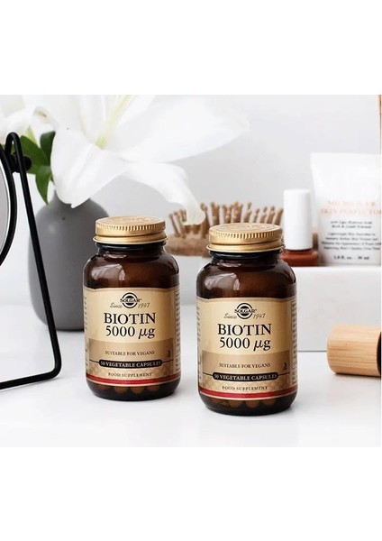 Solgar Biotin 5000 Mcg 50 Kapsül 2 Adet fiyatları