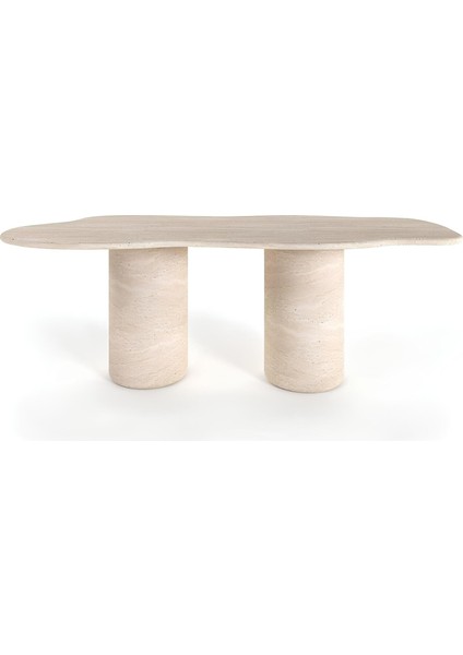 Dante Traverten Yemek Masası - Standart (90CMX190CMX75CM)