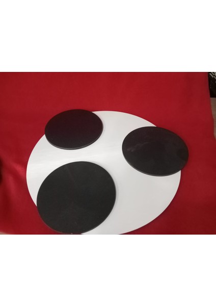 Şık ve Pratik 6'lı Altlık Seti – 3 Tabak + 3 Bardak Altlığı (22 cm & 10 Cm)