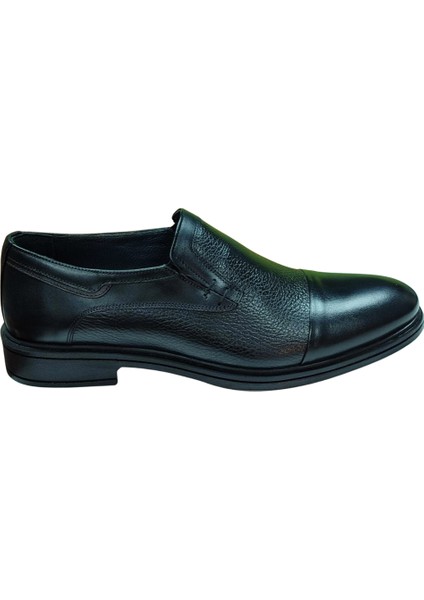 098-POLI Erkek Siyah (40-44) Deri Klasik Ayakkabı