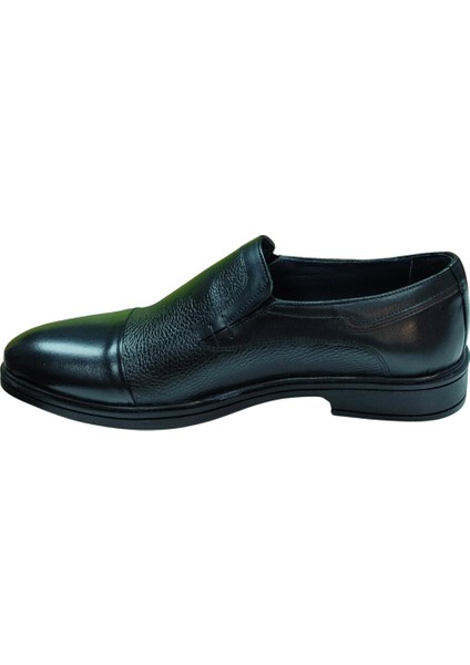 098-POLI Erkek Siyah (40-44) Deri Klasik Ayakkabı modelleri