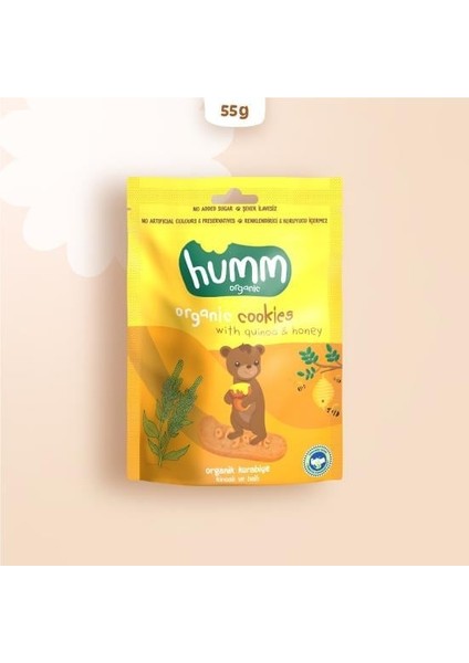 Humm Organik Ballı ve Kinoalı Kurabiye 55 gr