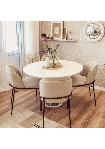 Mutfak Sandalyesi 6'lı Set Salon Sandalyesi Papel Sandalye Çift Papel Sandalye Lüks Sandalye Morena