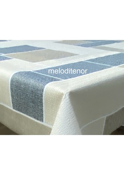 Kaydırmaz Taban Tuğla Desen Kareli Pvc Muşamba Masa Örtüsü