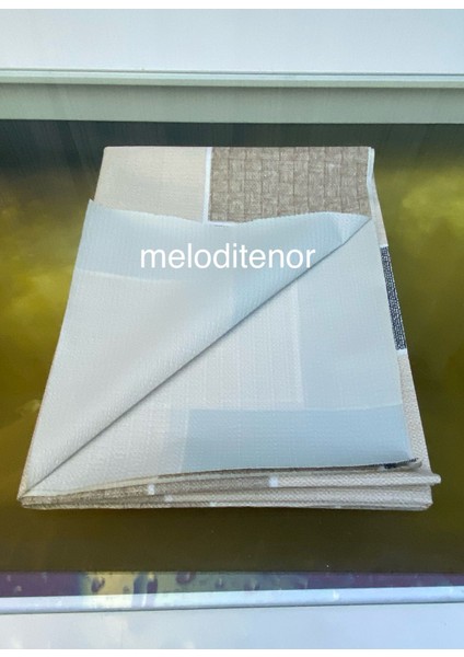 Kaydırmaz Taban Tuğla Desen Kareli Pvc Muşamba Masa Örtüsü