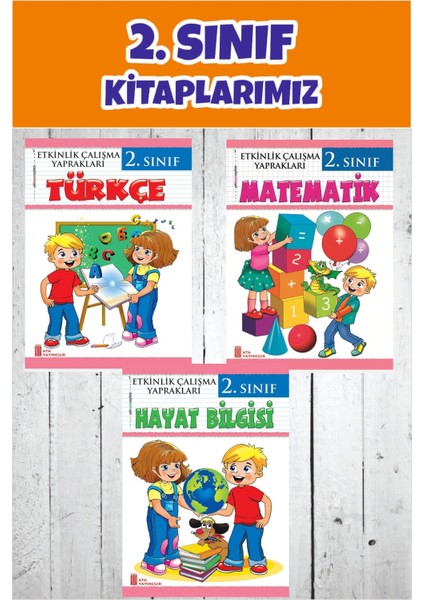 2.sınıf Türkçe -Matematik-Hayat Bilgisi Etkinlik Yaprakları Seti
