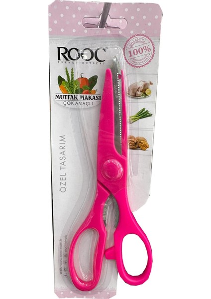 9110 Çok Amaçlı Mutfak Makası - 25 Cm. - Pembe