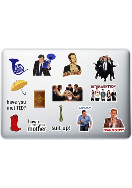 Aksesuar How I Met Your Mother Laptop Notebook Tablet Telefon Sticker Set 007