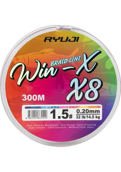 Winx X8 300M Multi Color Ip Misina