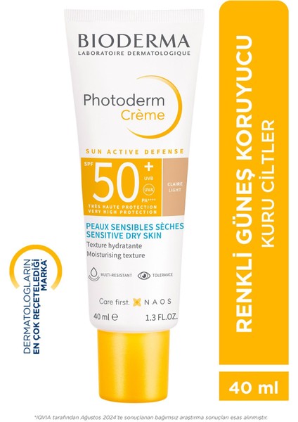 Bioderma Photoderm Creme Claire Light SPF50+ 40 ml