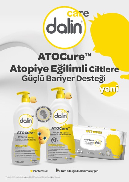 Dalin Atocure Islak Mendil 60'lı 2 Adet modelleri