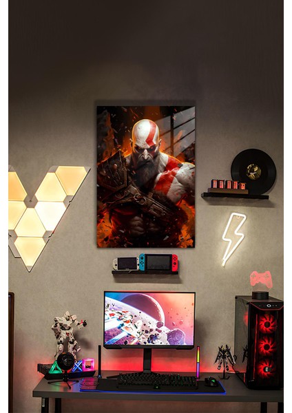 Gow Kratos Temalı Hd Metal Tablo Poster