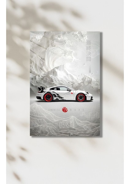Japon Stil Cyberpunk Araba Posteri - Gt3 Rs Temalı Hd Metal Tablo Poster fiyatları