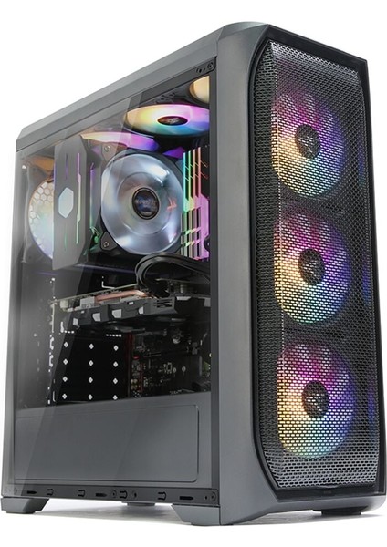 N5MF 700W Atx 4xrgb Fan Midt Kasa