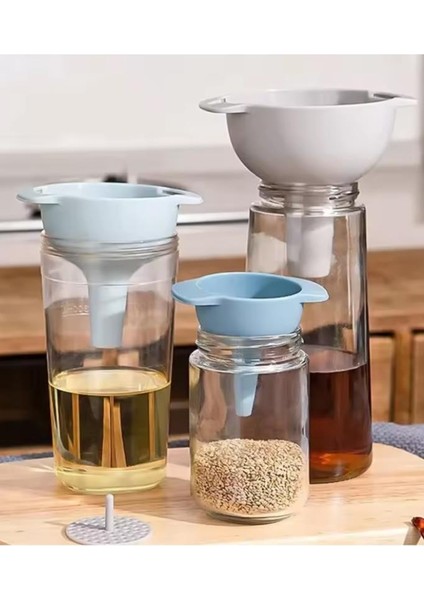 Süzgeçli Huni Seti, Çok Amaçlı Yağlık Sirkelik Huni 4’lü Set (3boy+Süzgeç) indirimleri
