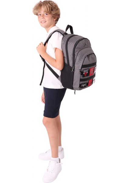 Los Angeles Gri Armalı Okul, Günlük ve Seyahat Sırt Çantası - Q3160 indirimleri