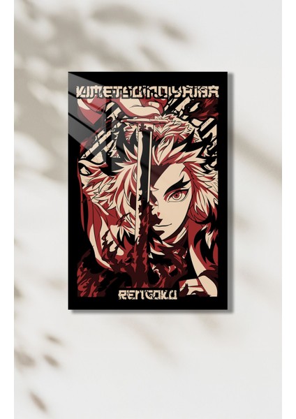 Kimmetsu No Yaiba Rengoku Temalı Hd Metal Tablo Poster fiyatları
