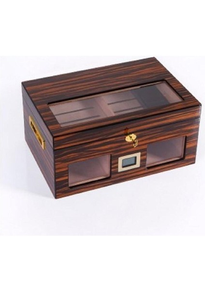 Cam Kapaklı Humidor Kahverengi - PHUM0151