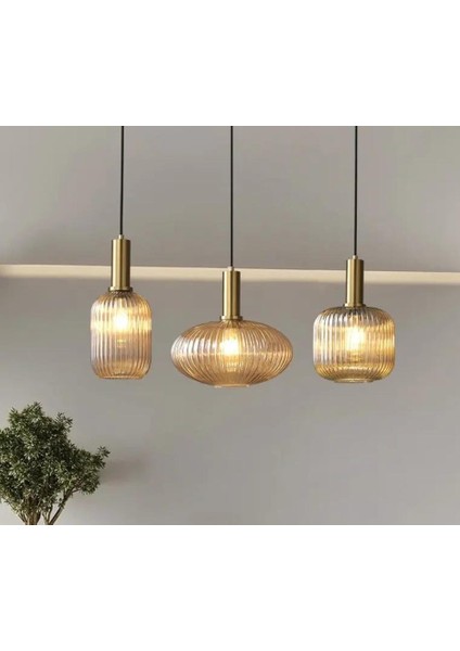Mylights Retro Rustik Bal camlı üçlü sarkıt tavan masaüstü modern avize mutfak odası salon avize otel kafe aydınlatma modern mimari