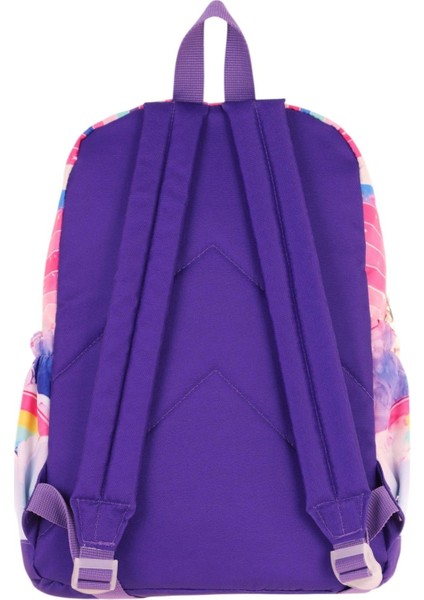 Dört Bölmeli (Kız Çocuk - Pembe Mor - Unicorn Baskılı) - Ilkokul Okul Sırt Çantası - L5249 modelleri
