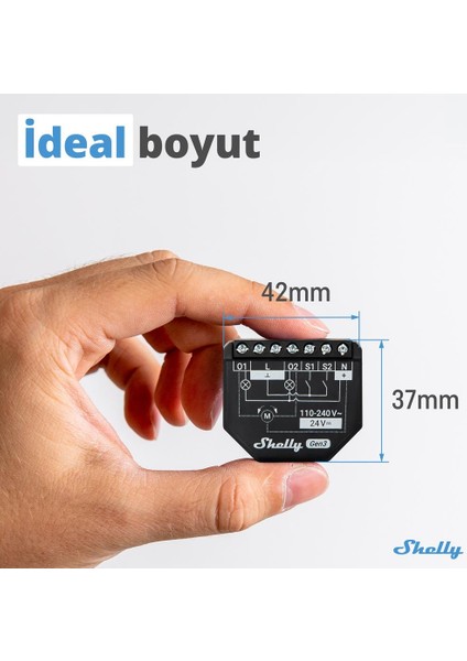 2pm Gen3 Enerji Ölçümlü 2 Kanallı Akıllı Röle fiyatları