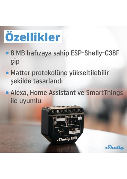 2pm Gen3 Enerji Ölçümlü 2 Kanallı Akıllı Röle fırsatları