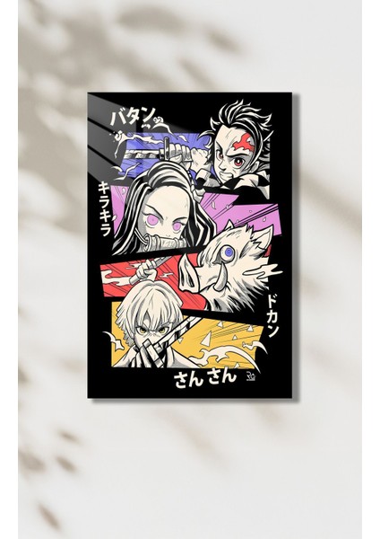 Demon Slayer Temalı Hd Metal Tablo Poster fiyatları
