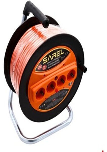 Sarel Seyyar Kablo Makaralı Sarel 3x2.5 mm (20 mt - 40MT)