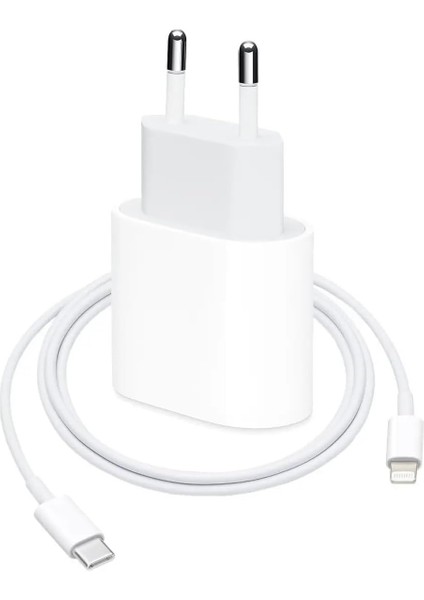 T12 20W Şarj Cihazı Hızlı Sarj Adaptörü ve Lightning Kablo