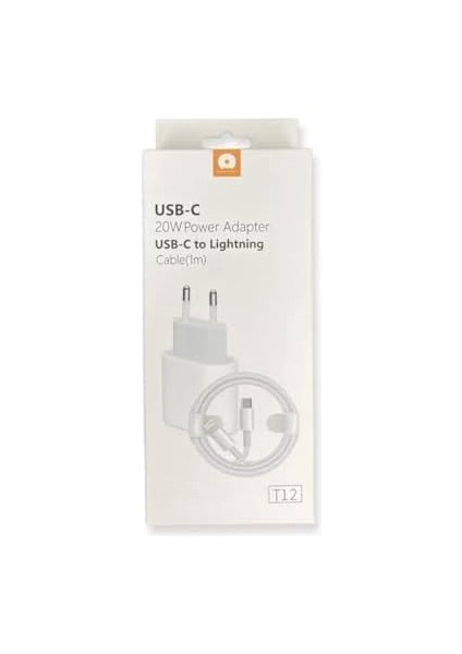 T12 20W Şarj Cihazı Hızlı Sarj Adaptörü ve Lightning Kablo fiyatları