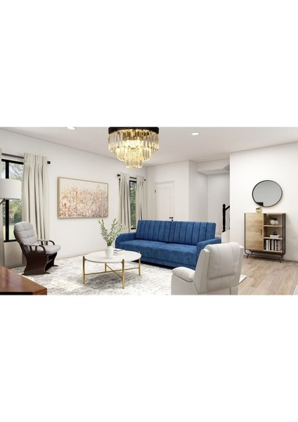 Efsane 40 Lık Kristal Taşlı Siyah Modern Salon Avize