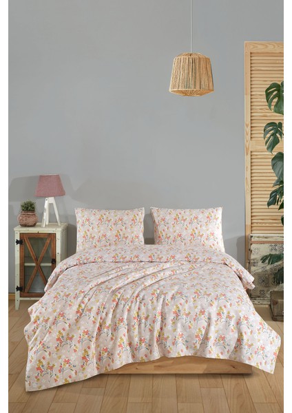 Floret Pike Çift Kişilik (200X220 Cm) Ekru