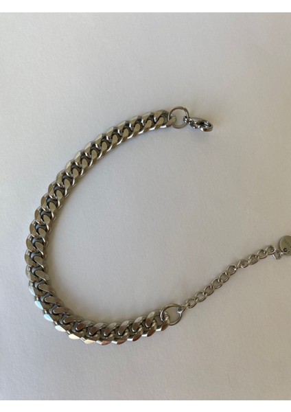 Çelik Zincir Model Silver Bileklik modelleri