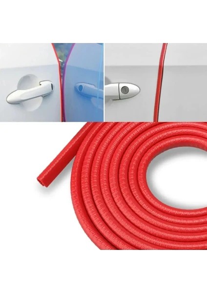 Man Tgs Oto Araç Kapı Koruma Fitili 5metre Kırmızı Renk Çarpma Çizilme Önleyici Fitil