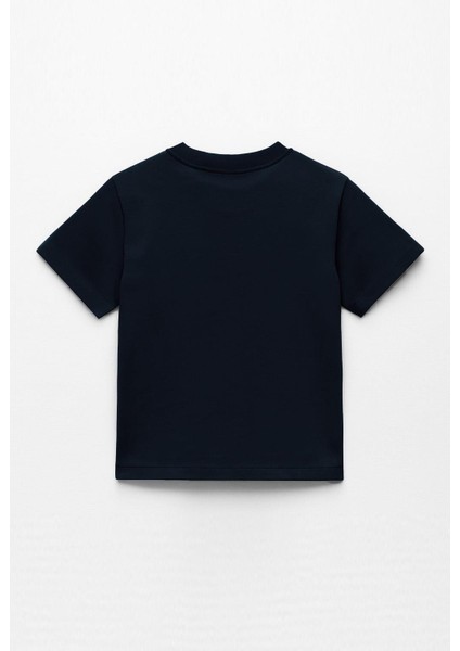 Erkek Çocuk %100 Pamuklu Baskılı Kısa Kollu Tişört - Siyah (3-4 Yaş 8-9 Yaş) modelleri