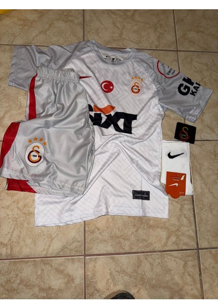 Gâlatâsarây 2023-24 Sezon Beyaz Icardi Çocuk Deplasman FORMASI-ZP04