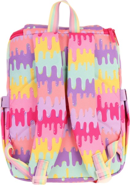 Iki Bölmeli Ergonomik Kız Çocuk Okul Çantası (Sarı Mor - Dondurma Baskılı) - L5247 modelleri