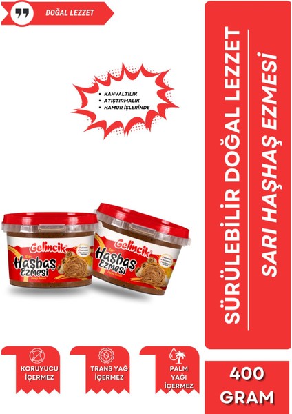 Sarı Haşhaş Ezmesi 300 gr Kavanoz