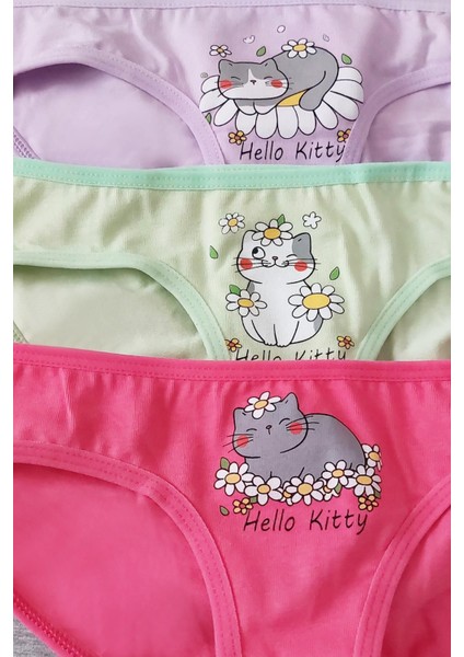 Kız Çocuk Pamuklu 5'li Külot Set - KIDS2600