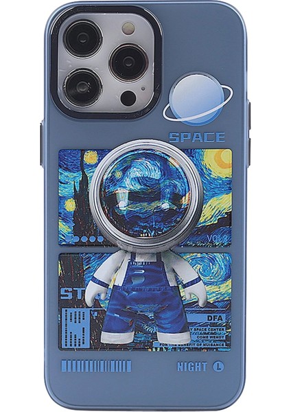 iPhone 12 Pro Max Kılıf Prada Desenli Kapak - Prada Mavi - 1
