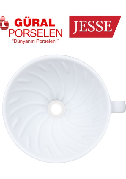 V60 Porselen Dripper Kahve Demleme Defoludur modelleri