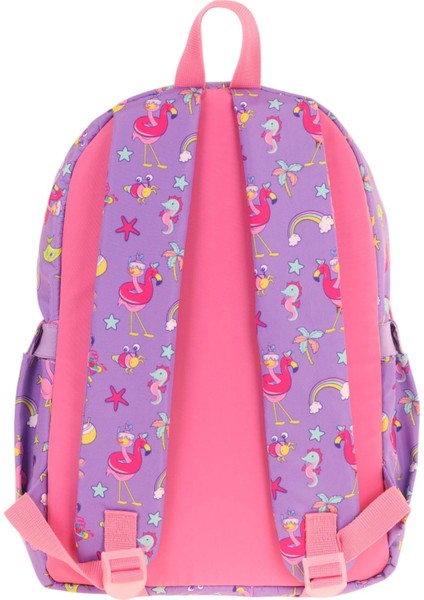 Kız Çocuk Peluş Flamingolu Ilkokul Okul Sırt Çantası - Mor Pembe - L5240 modelleri