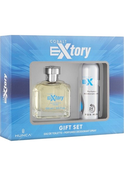 Asfstore Extory Cobalt Gift Set Erkek Edt - 100 ml Parfüm + 150 ml Deodorant