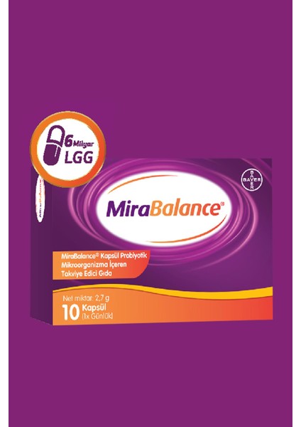 Mirabalance Probiyotik 10 Kapsül