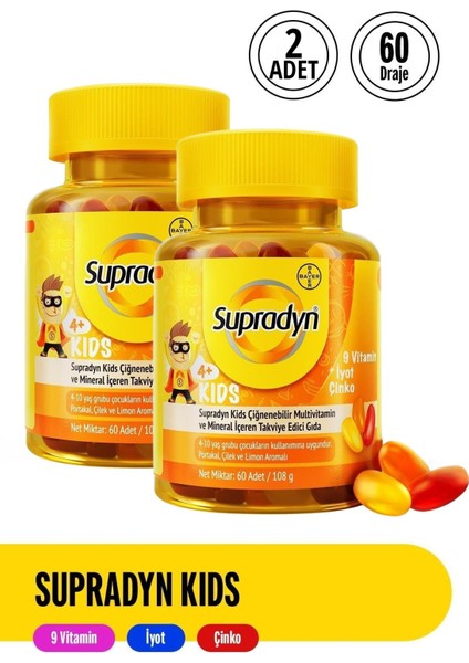 Supradyn Kids 60 Tablet 2 Adet