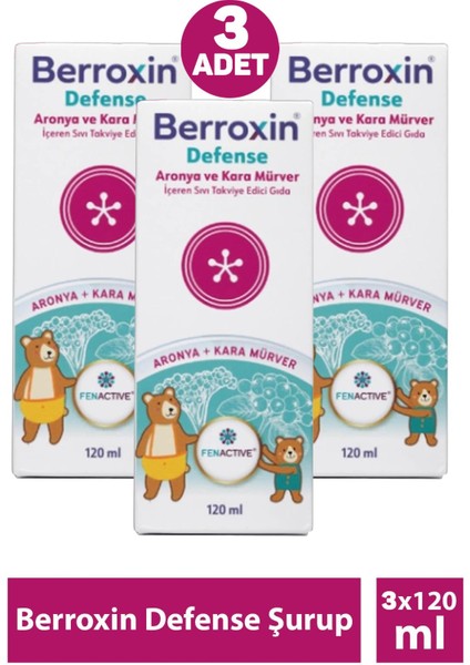 Berroxin Defense Şurup 120 ml 3 Adet